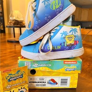 Heelys Kids SpongeBob Blue and Yellow Sneakers